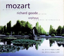 Piano Concertos No. 23 & 24 by Mozart ;   Richard Goode ,   Orpheus Chamber Orchestra