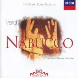 Nabucco Highlights by Giuseppe Verdi ;   Tito Gobbi ,   Elena Souliotis