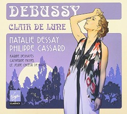 Clair de lune by Debussy ;   Natalie Dessay ,   Philippe Cassard