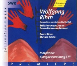 Morphonie / Klangbeschreibung I–III by Wolfgang Rihm ;   SWR Sinfonieorchester Baden‐Baden und Freiburg ,   Ernest Bour ,   Michael Gielen