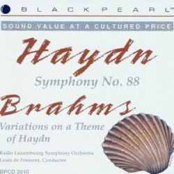 Haydn: Symphony no. 88 / Brahms: Variations on a Theme of Haydn by Haydn ,   Brahms ;   Radio Luxembourg Symphony Orchestra ,   Louis de Froment