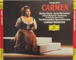 Carmen by Bizet ;   Metropolitan Opera Orchestra ,   Manhattan Opera Chorus ,   Leonard Bernstein ,   Marilyn Horne ,   James McCracken ,   Adriana Maliponte ,   Tom Krause