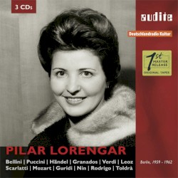 A portrait in live and studio recordings from 1959-1962 by Pilar Lorengar
