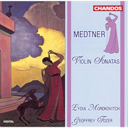 Violin Sonatas by Medtner ;   Lydia Mordkovitch ,   Geoffrey Tozer