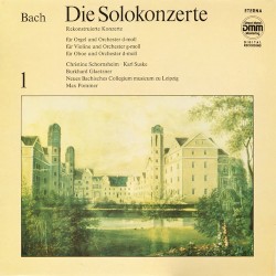 Die Solokonzerte Vol. 1 (Rekonstruktionen) by Johann Sebastian Bach ;   Neues Bachisches Collegium Musicum ,   Max Pommer