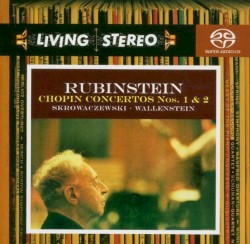 Piano Concertos nos. 1 & 2 by Chopin ;   Arthur Rubinstein ,   Skrowaczewski ,   Wallenstein