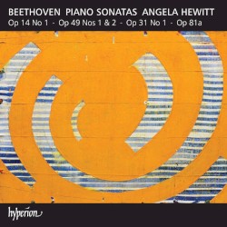 Piano Sonatas: Op. 14 no. 1 / Op. 49 nos. 1 & 2 / Op. 31 no. 1 / Op. 81a by Beethoven ;   Angela Hewitt