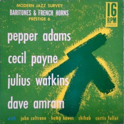 Modern Jazz Survey 2 / Baritones & French Horns by Pepper Adams ,   Cecil Payne ,   Julius Watkins ,   Dave Amram
