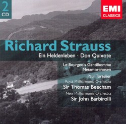 Ein Heldenleben / Don Quixote by Richard Strauss ;   Royal Philharmonic Orchestra ,   Philharmonia Orchestra ;   Sir Thomas Beecham ,   Sir John Barbirolli