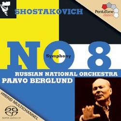 Symphony no. 8 by Shostakovich ;   Russian National Orchestra ,   Paavo Berglund