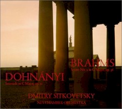Dohnányi: Serenade in C major, op. 10 / Brahms: Sextet no. 2 in G major, op. 36 by Dohnányi ,   Brahms ;   Dmitry Sitkovetsky ,   NES Chamber Orchestra
