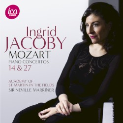 Piano concertos 14 (K449) & 27 (K595) / Rondo K382 by Mozart ;   Ingrid Jacoby ,   Academy of St Martin in the Fields ,   Sir Neville Marriner