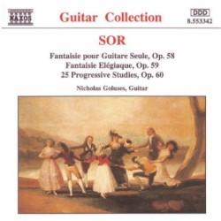 Guitar Music, opp. 58, 59 & 60 by Fernando Sor ;   Nicholas Goluses