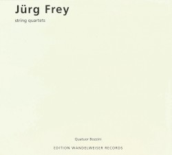 String Quartets by Jürg Frey  &   Quatuor Bozzini