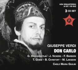 Don Carlo by Giuseppe Verdi ;   G. Brouwenstijn ,   J. Vickers ,   F. Barbieri ,   T. Gobbi ,   B. Christoff ,   M. Langdon ,   Carlo Maria Giulini