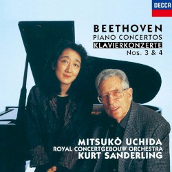 Piano Concertos Nos. 3 & 4 by Beethoven ;   Koninklijk Concertgebouworkest ,   Kurt Sanderling ,   Mitsuko Uchida