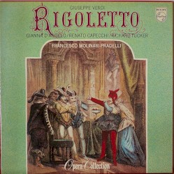 Rigoletto by Giuseppe Verdi ;   Gianna D’Angelo ,   Renato Capecchi ,   Richard Tucker ,   Chorus and Orchestra of the “Teatro Di San Carlo Di Napoli” ,   Francesco Molinari‐Pradelli