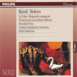 Boléro / La Valse / Rapsodie espagnole / Pavane pour une infante défunte / Ma mère l’Oye by Ravel ;   London Symphony Orchestra ,   Pierre Monteux