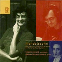 Œuvres pour violoncelle et piano by Mendelssohn ;   Valérie Aimard ,   Pierre‐Laurent Aimard