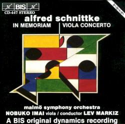 In Memoriam / Viola Concerto by Alfred Schnittke ;   Nobuko Imai ,   Malmo Symphony Orchestra ,   Lev Markiz