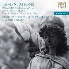Miserere: Lamentations by Allegri ,   Palestrina ,   Purcell ,   Weelkes ,   Ramsey ;   The Choir of Clare College, Cambridge ,   Timothy Brown
