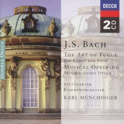 The Art of Fugue / Musical Offering by J.S. Bach ;   Stuttgarter Kammerorchester ,   Karl Münchinger