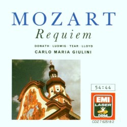 Requiem by Mozart ;   Helen Donath ,   Christa Ludwig ,   Robert Tear ,   Robert Lloyd ,   Philharmonia Chorus ,   Philharmonia Orchestra ,   Carlo Maria Giulini