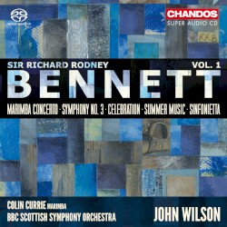 Sir Richard Rodney Bennett - Orchestral Works, Volume 1 by Sir Richard Rodney Bennett ;   BBC Scottish Symphony Orchestra  &   John Wilson