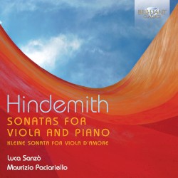Sonatas for Viola and Piano by Hindemith ;   Luca Sanzò ,   Maurizio Paciariello