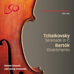 Tchaikovsky: Serenade in C / Bartók: Divertimento by Tchaikovsky ,   Bartók ;   LSO String Ensemble ,   Roman Simovic