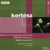 Locke: Musick for His Majesty's Sackbutts and Cornetts / Schumann: Symphony no. 1 / Brahms: Symphony no. 2 by Locke ,   Schumann ,   Brahms ;   London Symphony Orchestra ,   István Kertész