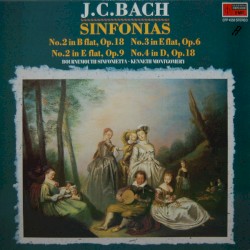 Sinfonias by J.C. Bach ;   Bournemouth Sinfonietta ,   Kenneth Montgomery