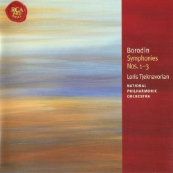 Symphonies nos. 1-3 by Borodin ;   National Philharmonic Orchestra ,   Loris Tjeknavorian