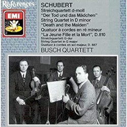 String Quartet in D minor "Death and the Maiden", D. 810 / String Quartet in G major, D. 887 by Schubert ;   Busch Quartett