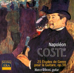 25 Études de Genre pour la Guitare, op. 38 by Napoléon Coste ;   Marco Riboni