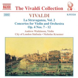La Stravaganza, Vol. 2 by Antonio Vivaldi ;   Andrew Watkinson ,   City of London Sinfonia ,   Nicholas Kraemer
