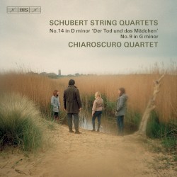 String Quartets No. 14 in D minor 'Der Tod und das Mädchen', No. 9 in G minor by Schubert ;   Chiaroscuro Quartet
