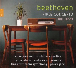 Triple Concerto / Trio op. 11 by Beethoven ;   Anne Gastinel ,   Nicholas Angelich ,   Gil Shaham ,   Andreas Ottensamer ,   Frankfurt Radio Symphony ,   Paavo Järvi
