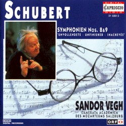 Symphonien Nos. 8 & 9 by Franz Schubert ;   Camerata Academica des Mozarteums Salzburg  &   Sandor Vegh