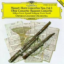 Horn Concertos Nos. 2 & 3 / Oboe Concerto / Bassoon Concerto by Wolfgang Amadeus Mozart ;   Orpheus Chamber Orchestra ,   William Purvis ,   Randall Wolfgang ,   Frank Morelli