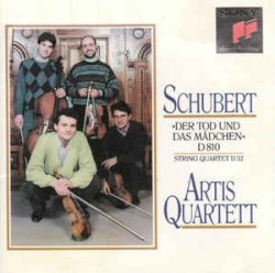 "Der Tod und das Mädchen", D810 / String Quartet, D32 by Schubert ;   Artis Quartett