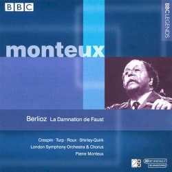 La Damnation de Faust by Berlioz ;   Crespin ,   Turp ,   Roux ,   Shirley‐Quirk ,   London Symphony Orchestra  &   Chorus ,   Pierre Monteux