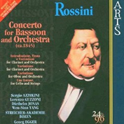 Concerto for Bassoon and Orchestra (ca.1845) by Rossini ,   Sergio Azzolini ,   Lorenzo Guzzoni ,   Diethelm Jonas ,   Wen‐Sinn Yang ,   Streicherakademie Bozen ,   Georg Egger