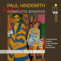 Complete Sonatas Vol. 2 by Paul Hindemith ;   Ensemble Villa Musica