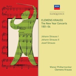 The New Year Concerts 1951–54 by Johann Strauss I ,   Johann Strauss II ,   Josef Strauss ;   Wiener Philharmoniker ,   Clemens Krauss