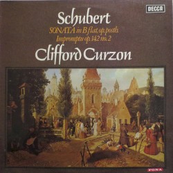 Sonata in B-flat, op. posth / Imprompthu op. 142 no. 2 by Franz Schubert ;   Sir Clifford Curzon