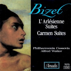 L'Arlésienne, Suites Nos. 1 & 2 / Carmen, Suites Nos. 1 & 2 by Bizet ;   Philharmonia Cassovia ,   Alfred Walter