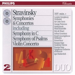 Symphonies & Concertos by Igor Stravinsky ;   London Symphony Orchestra ,   Nederlands Blazers Ensemble ,   Sir Colin Davis ,   Edo de Waart