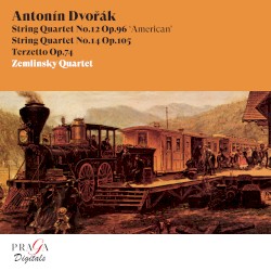 String Quartet no. 12, op. 96 “American” / String Quartet no. 14, op. 105 / Terzetto, op. 74 by Antonín Dvořák ;   Zemlinsky Quartet