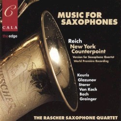 Music for Saxophones by Raschèr Saxophone Quartet